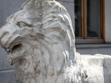 Курганцы просят вернуть найденные барельефы львов на ворота дома Ушковых. Фото