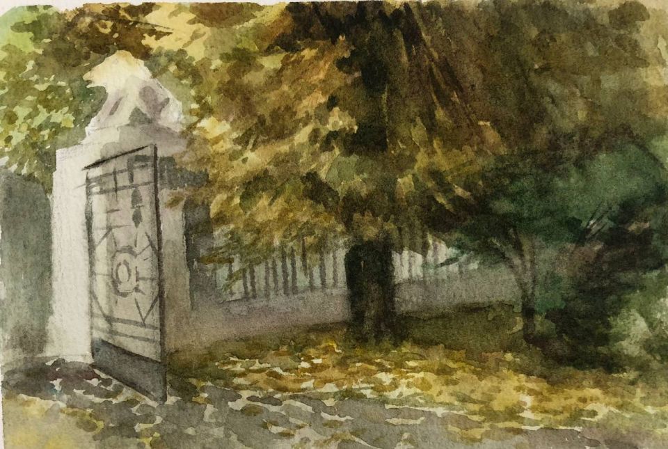 Красота осени в акварельных зарисовках!