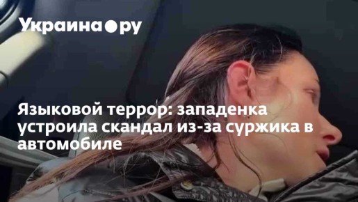 Языковой террор: западенка устроила скандал из-за суржика в автомобиле