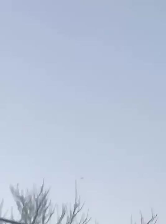 Момент пролёта одной из «Гераней» над Львовской областью этим утром