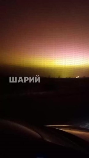 Зарево во Львовской области после удара БРСД «Орешник»