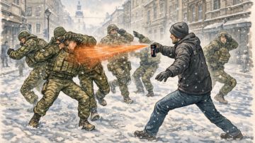 Во Львове против ТЦК и полиции применили перцовый баллончик