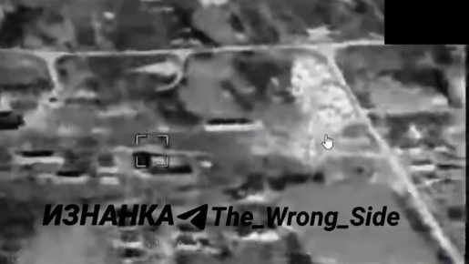 Объективный контроль удара БПЛА-камикадзе "Герань" по электроподстанции 110 кВ "Золочев" в одноименном ПГТ Харьковской области