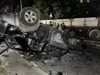 В сети появились кадры с автомобилем ТЦК, который перевернули во время бунта во Львове