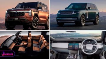 ������ ����������� ����� ��������� Mitsubishi Pajero, � ��������� � ������ � ������� ������������� Range Rover